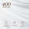 image:imageBare Home 100 Organic Cotton King Sheet Set  400 Thread Count  Smooth Sateen Weave  Breathable amp Cooling  Hotel Luxury Set  Deep Pocket Bed Sheets King Sand01  White