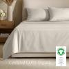 image:imageBare Home 100 Organic Cotton King Sheet Set  400 Thread Count  Smooth Sateen Weave  Breathable amp Cooling  Hotel Luxury Set  Deep Pocket Bed Sheets King Sand06  French Beige