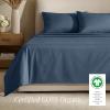 image:imageBare Home 100 Organic Cotton King Sheet Set  400 Thread Count  Smooth Sateen Weave  Breathable amp Cooling  Hotel Luxury Set  Deep Pocket Bed Sheets King Sand11  Bering Sea