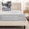 image:imageBare Home 100 Organic Cotton King Sheet Set  400 Thread Count  Smooth Sateen Weave  Breathable amp Cooling  Hotel Luxury Set  Deep Pocket Bed Sheets King Sand04  Light Grey