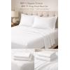 image:imageBare Home 100 Organic Cotton King Sheet Set  400 Thread Count  Smooth Sateen Weave  Breathable amp Cooling  Hotel Luxury Set  Deep Pocket Bed Sheets King Sand01  White