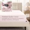 image:imageBare Home 100 Organic Cotton King Sheet Set  400 Thread Count  Smooth Sateen Weave  Breathable amp Cooling  Hotel Luxury Set  Deep Pocket Bed Sheets King Sand16  Dusty Pink