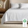 image:imageBare Home 100 Organic Cotton King Sheet Set  400 Thread Count  Smooth Sateen Weave  Breathable amp Cooling  Hotel Luxury Set  Deep Pocket Bed Sheets King Sand01  White