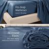 image:imageBare Home 100 Organic Cotton King Sheet Set  400 Thread Count  Smooth Sateen Weave  Breathable amp Cooling  Hotel Luxury Set  Deep Pocket Bed Sheets King Sand11  Bering Sea