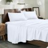 image:imageBare Home 100 Organic Cotton King Sheet Set  400 Thread Count  Smooth Sateen Weave  Breathable amp Cooling  Hotel Luxury Set  Deep Pocket Bed Sheets King Sand01  White