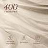image:imageBare Home 100 Organic Cotton King Sheet Set  400 Thread Count  Smooth Sateen Weave  Breathable amp Cooling  Hotel Luxury Set  Deep Pocket Bed Sheets King Sand08  Sand
