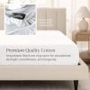 image:imageBare Home 100 Organic Cotton King Sheet Set  400 Thread Count  Smooth Sateen Weave  Breathable amp Cooling  Hotel Luxury Set  Deep Pocket Bed Sheets King Sand01  White
