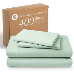 image:imageBare Home 100 Organic Cotton King Sheet Set  400 Thread Count  Smooth Sateen Weave  Breathable amp Cooling  Hotel Luxury Set  Deep Pocket Bed Sheets King Sand13  Willow