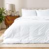 image:imageBare Home Apartment Ready Organic Cotton Percale Duvet Bundle  Full  9 Pieces Including Duvet Cover Set with Insert Sheet Set amp Mattress Pad  Lightweight amp Breathable  Full Dusty Blue01  White
