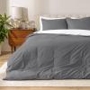 image:imageBare Home Apartment Ready Organic Cotton Percale Duvet Bundle  Full  9 Pieces Including Duvet Cover Set with Insert Sheet Set amp Mattress Pad  Lightweight amp Breathable  Full Dusty Blue02  Grey