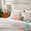 image:imageBare Home Apartment Ready Organic Cotton Percale Duvet Bundle  Full  9 Pieces Including Duvet Cover Set with Insert Sheet Set amp Mattress Pad  Lightweight amp Breathable  Full Dusty Rose04  French Beige