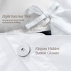 image:imageBare Home Apartment Ready Organic Cotton Percale Duvet Bundle  Full  9 Pieces Including Duvet Cover Set with Insert Sheet Set amp Mattress Pad  Lightweight amp Breathable  Full Dusty Rose01  White
