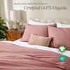 image:imageBare Home Apartment Ready Organic Cotton Percale Duvet Bundle  Full  9 Pieces Including Duvet Cover Set with Insert Sheet Set amp Mattress Pad  Lightweight amp Breathable  Full Dusty Rose11  Dusty Rose