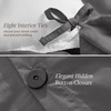 image:imageBare Home Apartment Ready Organic Cotton Percale Duvet Bundle  Full  9 Pieces Including Duvet Cover Set with Insert Sheet Set amp Mattress Pad  Lightweight amp Breathable  Full Dusty Rose02  Grey