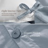 image:imageBare Home Apartment Ready Organic Cotton Percale Duvet Bundle  Full  9 Pieces Including Duvet Cover Set with Insert Sheet Set amp Mattress Pad  Lightweight amp Breathable  Full Dusty Rose07  Dusty Blue