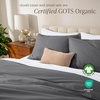 image:imageBare Home Apartment Ready Organic Cotton Percale Duvet Bundle  Full  9 Pieces Including Duvet Cover Set with Insert Sheet Set amp Mattress Pad  Lightweight amp Breathable  Full Dusty Rose02  Grey