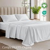 image:imageBare Home 100 Organic Cotton Jersey Sheet Set Ultra Soft 100 Cotton  Sheet Set amp Pillowcases  Deep Pocket Bed Sheets King Forest Green01  White
