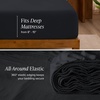 image:imageBare Home 100 Organic Cotton Jersey Sheet Set Ultra Soft 100 Cotton  Sheet Set amp Pillowcases  Deep Pocket Bed Sheets King Forest Green02  Black
