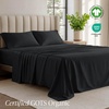 image:imageBare Home 100 Organic Cotton Jersey Sheet Set Ultra Soft 100 Cotton  Sheet Set amp Pillowcases  Deep Pocket Bed Sheets King Forest Green02  Black