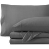image:imageBare Home 100 Organic Cotton Jersey Sheet Set Ultra Soft 100 Cotton  Sheet Set amp Pillowcases  Deep Pocket Bed Sheets King Forest Green03  Grey
