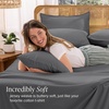 image:imageBare Home 100 Organic Cotton Jersey Sheet Set Ultra Soft 100 Cotton  Sheet Set amp Pillowcases  Deep Pocket Bed Sheets King Forest Green03  Grey