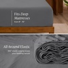 image:imageBare Home 100 Organic Cotton Jersey Sheet Set Ultra Soft 100 Cotton  Sheet Set amp Pillowcases  Deep Pocket Bed Sheets King Forest Green03  Grey