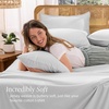 image:imageBare Home 100 Organic Cotton Jersey Sheet Set Ultra Soft 100 Cotton  Sheet Set amp Pillowcases  Deep Pocket Bed Sheets King Forest Green05  Cloud Grey