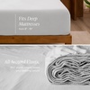 image:imageBare Home 100 Organic Cotton Jersey Sheet Set Ultra Soft 100 Cotton  Sheet Set amp Pillowcases  Deep Pocket Bed Sheets King Forest Green05  Cloud Grey
