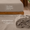 image:imageBare Home 100 Organic Cotton Jersey Sheet Set Ultra Soft 100 Cotton  Sheet Set amp Pillowcases  Deep Pocket Bed Sheets King Forest Green06  Taupe