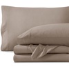 image:imageBare Home 100 Organic Cotton Jersey Sheet Set Ultra Soft 100 Cotton  Sheet Set amp Pillowcases  Deep Pocket Bed Sheets King Forest Green06  Taupe