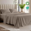 image:imageBare Home 100 Organic Cotton Jersey Sheet Set Ultra Soft 100 Cotton  Sheet Set amp Pillowcases  Deep Pocket Bed Sheets King Forest Green06  Taupe