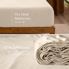 image:imageBare Home 100 Organic Cotton Jersey Sheet Set Ultra Soft 100 Cotton  Sheet Set amp Pillowcases  Deep Pocket Bed Sheets King Forest Green07  Sand