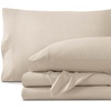 image:imageBare Home 100 Organic Cotton Jersey Sheet Set Ultra Soft 100 Cotton  Sheet Set amp Pillowcases  Deep Pocket Bed Sheets King Forest Green07  Sand
