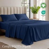 image:imageBare Home 100 Organic Cotton Jersey Sheet Set Ultra Soft 100 Cotton  Sheet Set amp Pillowcases  Deep Pocket Bed Sheets King Forest Green08  Dark Blue