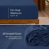 image:imageBare Home 100 Organic Cotton Jersey Sheet Set Ultra Soft 100 Cotton  Sheet Set amp Pillowcases  Deep Pocket Bed Sheets King Forest Green08  Dark Blue