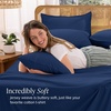 image:imageBare Home 100 Organic Cotton Jersey Sheet Set Ultra Soft 100 Cotton  Sheet Set amp Pillowcases  Deep Pocket Bed Sheets King Forest Green08  Dark Blue