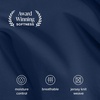 image:imageBare Home 100 Organic Cotton Jersey Sheet Set Ultra Soft 100 Cotton  Sheet Set amp Pillowcases  Deep Pocket Bed Sheets King Forest Green08  Dark Blue