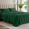 image:imageBare Home 100 Organic Cotton Jersey Sheet Set Ultra Soft 100 Cotton  Sheet Set amp Pillowcases  Deep Pocket Bed Sheets King Forest Green09  Forest Green