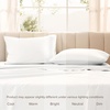 image:imageBare Home 100 Organic Cotton Sateen Pillowcase Set  Standard Size  Smooth Sateen Weave  Queen Size Pillowcases  Envelope Closure  Warm amp Luxurious Standard Pillowcase Set of 2 French Beige01  White