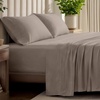 image:imageBare Home 100 Organic Cotton Jersey Sheet Set Ultra Soft 100 Cotton  Sheet Set amp Pillowcases  Deep Pocket Bed Sheets King Forest Green06  Taupe