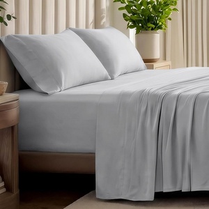 image:imageBare Home 100 Organic Cotton Jersey Sheet Set Ultra Soft 100 Cotton  Sheet Set amp Pillowcases  Deep Pocket Bed Sheets King Forest Green04  Light Grey
