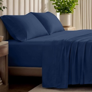 image:imageBare Home 100 Organic Cotton Jersey Sheet Set Ultra Soft 100 Cotton  Sheet Set amp Pillowcases  Deep Pocket Bed Sheets King Forest Green08  Dark Blue