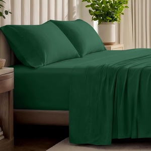image:imageBare Home 100 Organic Cotton Jersey Sheet Set Ultra Soft 100 Cotton  Sheet Set amp Pillowcases  Deep Pocket Bed Sheets King Forest Green09  Forest Green