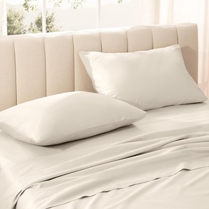 image:imageBare Home 100 Organic Cotton Sateen Pillowcase Set  Standard Size  Smooth Sateen Weave  Queen Size Pillowcases  Envelope Closure  Warm amp Luxurious Standard Pillowcase Set of 2 French Beige04  French Beige