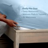 image:imageBare Home Full Extra Long Fitted Sheet  Extra Deep Pocket Fitted Sheet  Premium 1800 Microfiber  UltraSoft Wrinkle Free  Full XL Bottom Sheets Full XL  11 to 22 Pocket Light Grey09  Light Blue
