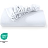 image:imageBare Home Full Extra Long Fitted Sheet  Extra Deep Pocket Fitted Sheet  Premium 1800 Microfiber  UltraSoft Wrinkle Free  Full XL Bottom Sheets Full XL  11 to 22 Pocket Light Grey01  White