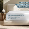 image:imageBare Home Full Extra Long Fitted Sheet  Extra Deep Pocket Fitted Sheet  Premium 1800 Microfiber  UltraSoft Wrinkle Free  Full XL Bottom Sheets Full XL  11 to 22 Pocket Light Grey05  Cloud Grey