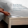 image:imageBare Home Full Extra Long Fitted Sheet  Extra Deep Pocket Fitted Sheet  Premium 1800 Microfiber  UltraSoft Wrinkle Free  Full XL Bottom Sheets Full XL  11 to 22 Pocket Light Grey05  Cloud Grey