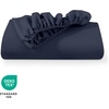 image:imageBare Home Full Extra Long Fitted Sheet  Extra Deep Pocket Fitted Sheet  Premium 1800 Microfiber  UltraSoft Wrinkle Free  Full XL Bottom Sheets Full XL  11 to 22 Pocket Light Grey06  Midnight Blue