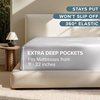 image:imageBare Home Full Extra Long Fitted Sheet  Extra Deep Pocket Fitted Sheet  Premium 1800 Microfiber  UltraSoft Wrinkle Free  Full XL Bottom Sheets Full XL  11 to 22 Pocket Light Grey04  Light Grey